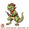 Cowboy T Rex Dinosaur Kids Shirt Wild West Country Boys Gift PNG Download.jpg
