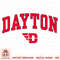 Dayton Flyers Arch Over Logo Officially Licensed Black PNG Download.jpg