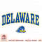 Delaware Fightin Blue Hens Arch Over White PNG Download.jpg