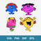 Little Miss Bundle Svg, Little Miss Svg, Little Miss Cunty Svg, Mr Men Svg, Png Dxf Eps File.jpeg