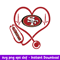 Stethoscope Heart San Francisco 49ers Svg, San Francisco 49ers Svg, NFL Svg, Png Dxf Eps Digital File.jpeg