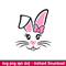 Easter Bunny Girl, Easter Bunny Girl Svg, Happy Easter Svg, Easter egg Svg, Spring Svg, png, dxf, eps file.jpeg