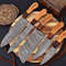 Custom Handmade Damascus Steel Knives set for Kitchen, Chef Knives Sets.jpg