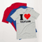 Red Heart I Love Taylor T-Shirt - Unisex t-shirt