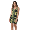 Woodland Camo Green Black Khaki Pattern Sublimation Cut & Sew Dress