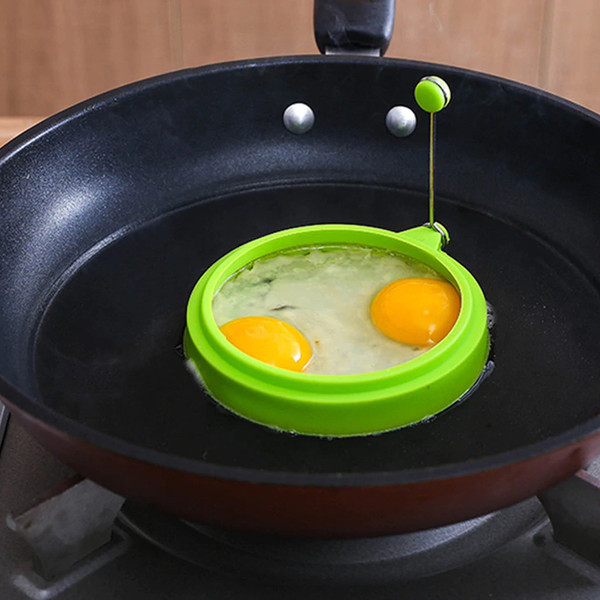 4 Pcs Silicone Egg Rings/Round Egg Ring Mold Non-Stick Fried Egg