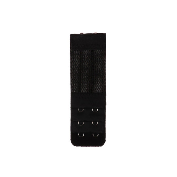 Anvazise 10Pcs 3-Row 3-Hook Universal Women Bra Extender Clasp Strap  Extension Band Set Black