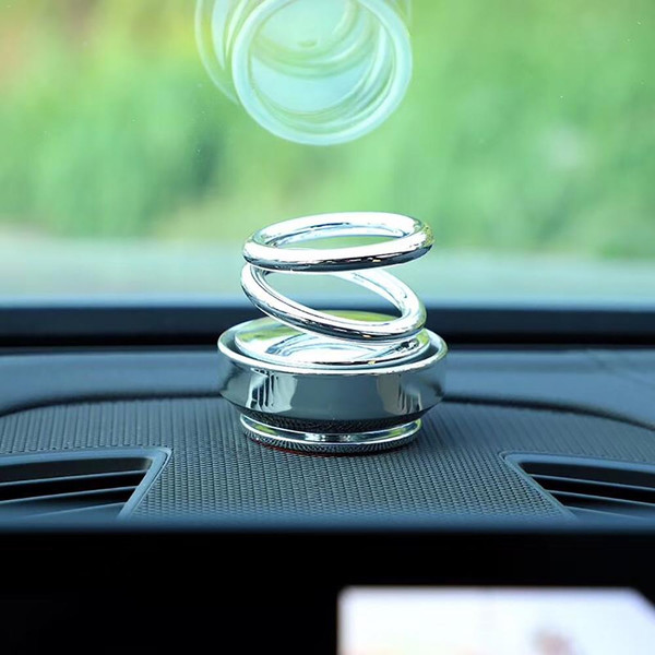 Solar Car Perfume Suspended Car Air Freshener Rotating Car Aromatherapy  Diffuser