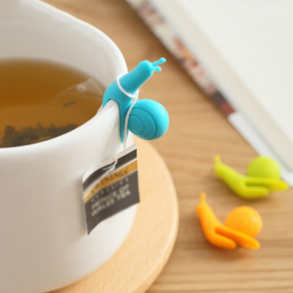 Snail Shaped Silicone Tea Bag Holder Cup Mug Hanging Tool