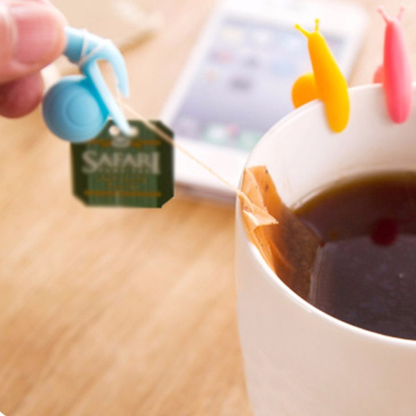 Snail Shaped Silicone Tea Bag Holder Cup Mug Hanging Tool