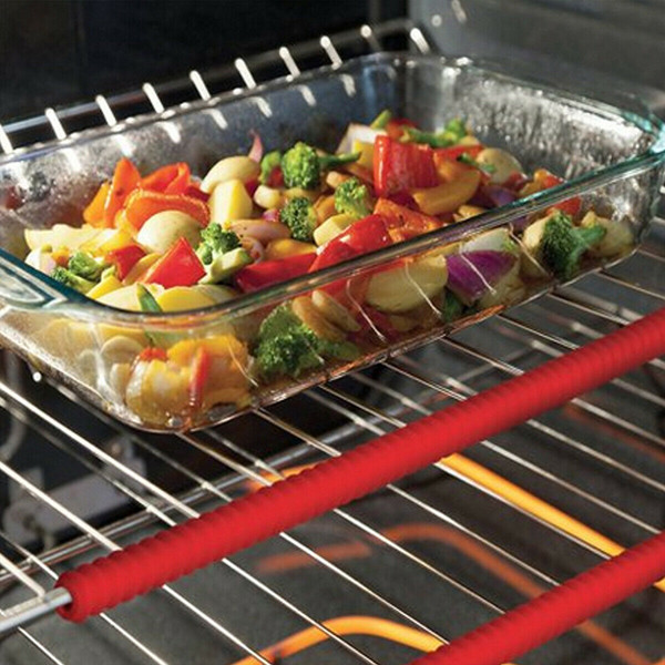 Oven Rack Protectors Food-Grade Silicone Heat Resistant Guard Shelf Edge  Burn Protection Kitchen Avoid Scalding