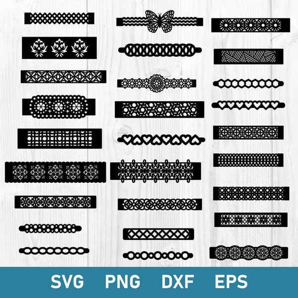 Bracelet Bundle Svg, Bracelet Svg, Leather Bracelet Svg, Png Dxf Es Digital File.jpg