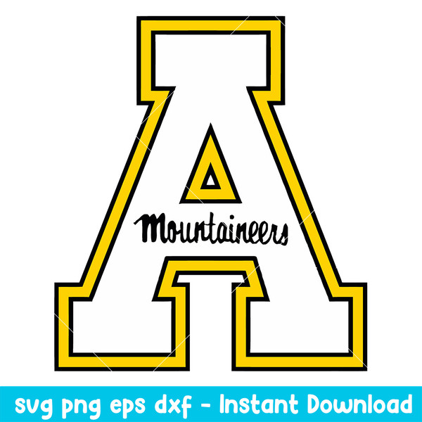 Appalachian State Mountaineers Logo Svg, Appalachian State Mountaineers Svg, NCAA Svg, Png Dxf Eps Digital File.jpeg