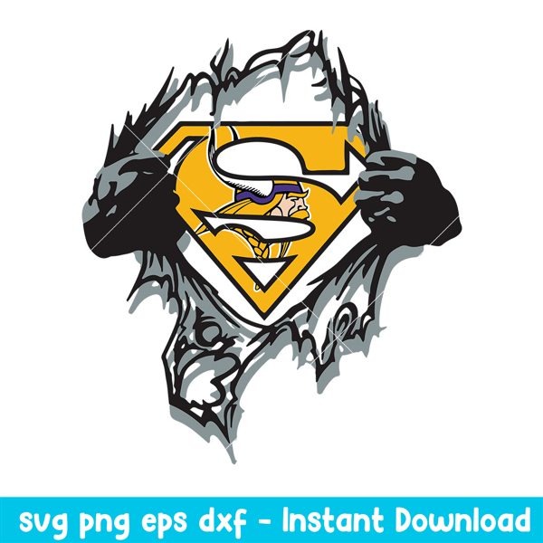 Superman Minnesota Vikings Svg, Minnesota Vikings Svg, NFL Svg, Png Dxf Eps Digital File.jpeg
