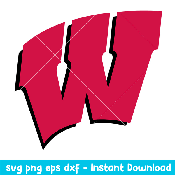 Wisconsin Badgers Logo Svg, Wisconsin Badgers Svg, NCAA Svg, Png Dxf Eps Digital File.jpeg
