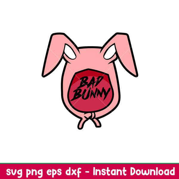 Bad Bunny 5, Bad Bunny Svg, Yo Perreo Sola Svg, Bad bunny logo Svg, El Conejo Malo Svg,png, dxf, eps file.jpeg