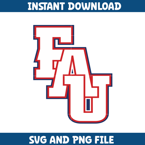 Florida Atlantic University Svg, Florida Atlantic logo svg, Florida Atlantic University, NCAA Svg, Ncaa Teams Svg (6).png