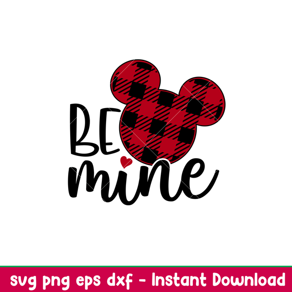 Be Mine Bufalo Ears, Be Mine Mickey Bufalo Svg, Valentine’s Day Svg, Disney Svg, Love Svg, Png, Eps, Dxf file.jpeg