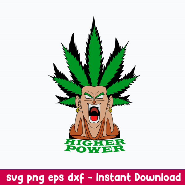 Goku Higher Power Svg, Goku Svg, Anime Svg, Png Dxf Eps File.jpeg