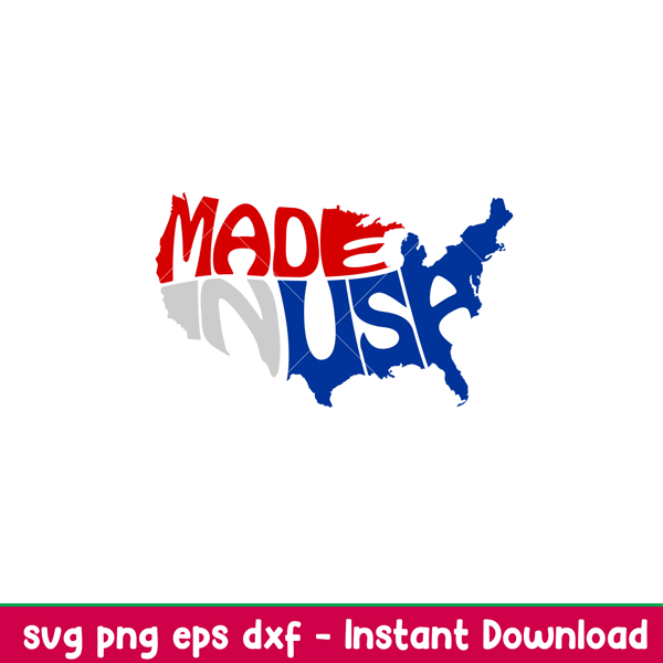 Made In USA Map,Made In USA Map Svg, 4th of July Svg, Patriotic Svg, Independence Day Svg, USA Svg, png,dxf,eps file.jpeg