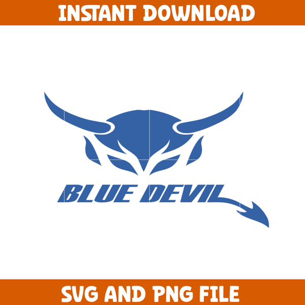 Duke bluedevil University Svg, Duke bluedevil logo svg, Duke bluedevil University, NCAA Svg, Ncaa Teams Svg (11).png