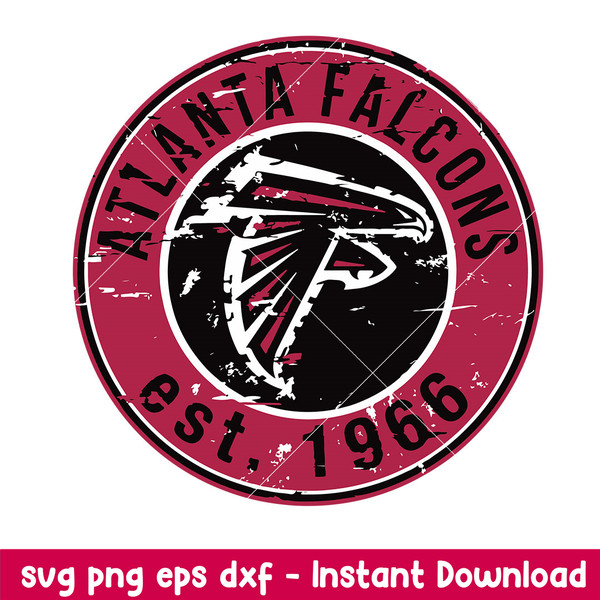 Atlanta Falcons Football Circle Logo Svg, Atlanta Falcons Svg, NFL Svg, Png Dxf Eps Digital File.jpeg