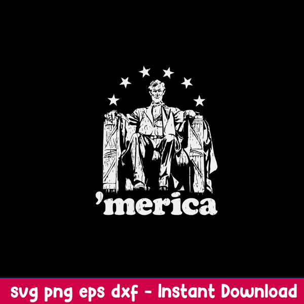 Abe Lincoln Political Merica Svg, Lincoln Metica Svg, Png Dxf Eps Digital File.jpeg