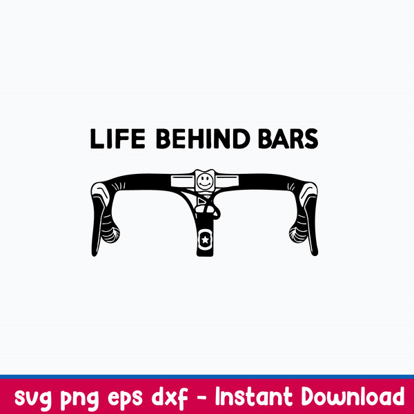 Life Behind Bars Bicycle Svg, Skeleton Svg, Png Dxf Eps File.jpeg