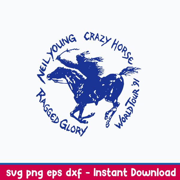 Neil Young Crazy Horse On Tour Svg, Horse Svg, Music Svg, Png Dxf Eps File.jpeg