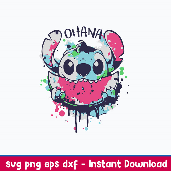 Ohana water melone Svg Stitch Svg, Png Dxf Eps File.jpeg