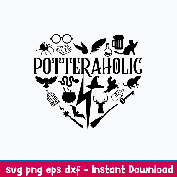 Potterholic Svg, Harry Potter Potteraholic Svg, Png Dxf Eps File.jpeg