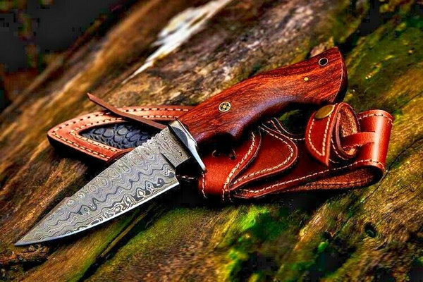 BM Exclusive Handcrafted Damascus Steel Hunting Knife - Fixed Blade, Full Tang, Perfect Gift for Him (8).jpg