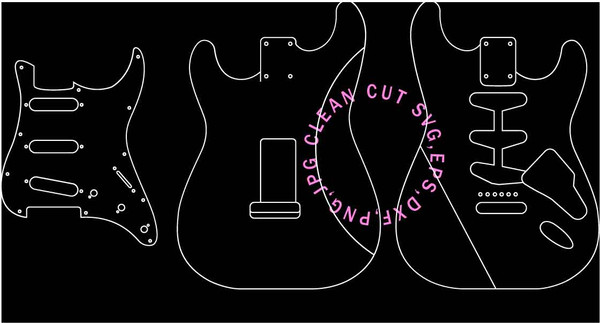 1962 STRATOCASTER GUITAR BODY AND PICGUARD VECTOR FILE copy.jpg