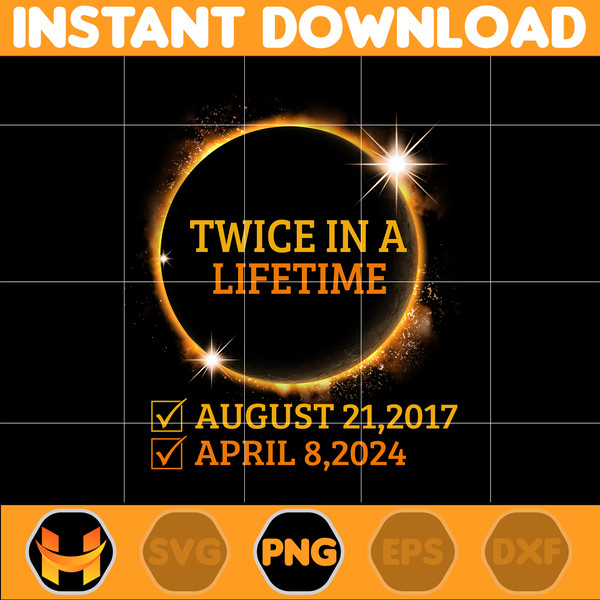 Twice In A Life Time Png, Total Solar Eclipse Png, Twice In A Lifetime Eclipse Solar Png, America Guitar Totality April 8th 2024, Eclipse Party Png.jpg