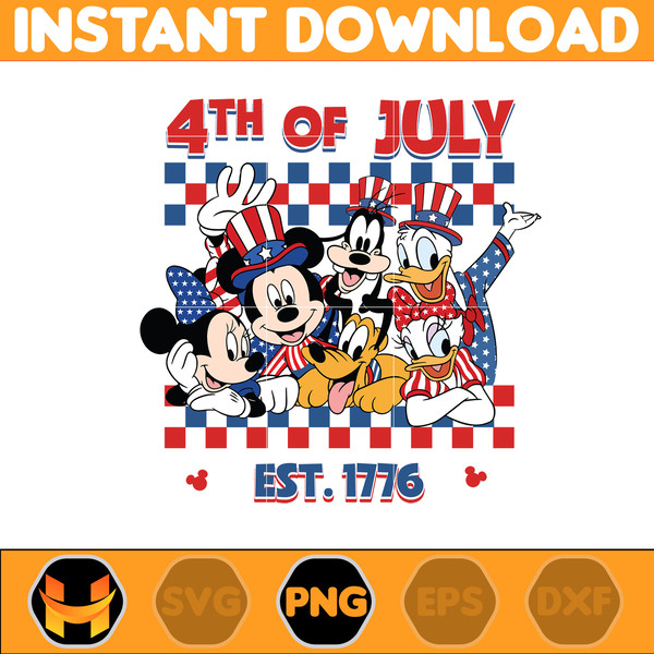 Mouse 4th Of July Png, Cartoon 4th July Png, Fourth Of July Designs, Independence Day, 4th Of July Png, Instant Download (2).jpg