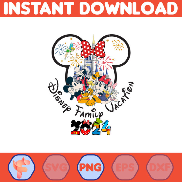 Disney Minnie Family Vacation 2024 Png, Family Trip 2024 Sublimation Design, Vacay Mode, Magical Kingdom Png, Trip 2024.jpg