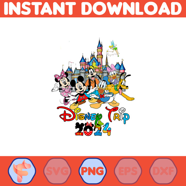 Disney Trip 2024 Png, Family Trip 2024 Sublimation, Vacay Mode, Magical Kingdom Png, Trip 2024.jpg