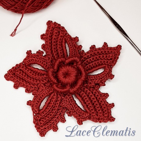 Set of 3 crochet patterns: flowers, leaf. Crochet flower tutorial pdf. Crochet applique patterns Irish Lace.