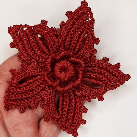 Set of 3 crochet patterns: flowers, leaf. Crochet flower tutorial pdf. Crochet applique patterns Irish Lace.