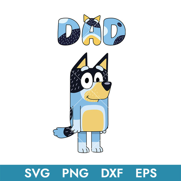 Bluey Bandit Dad Svg