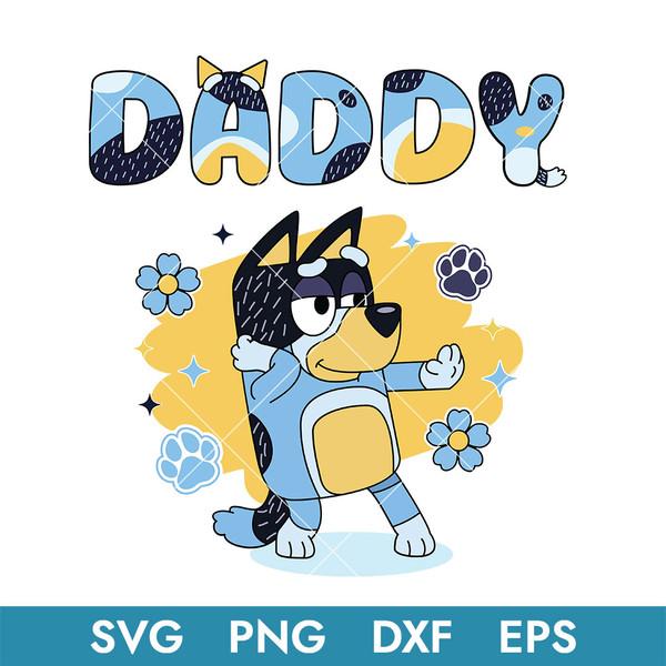 Bluey Bandit Daddy Svg-2