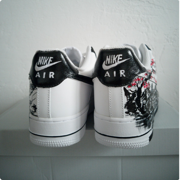 custom sneakers, nike air force, man shoes, japan, hand painted, wearable art   6.jpg