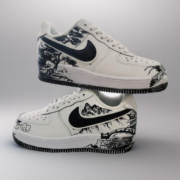 custom- shoes- sneakers- nike- air-force- unisex- handpainted- japan- wearable- art  4.jpg