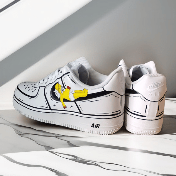 custom -shoes - woman- sneakers- nike air force- handpainted- wearable- art- Simpson 6.png