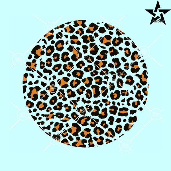 Leopard spot circle svg, Leopard Print Circle SVG files, Leopard Print Pattern SVG.jpg