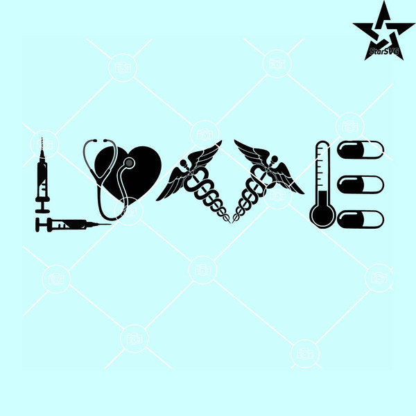 Love nurse tools svg, Heart Stethoscope svg, Funny Nurse Svg, Love Nurse Svg.jpg