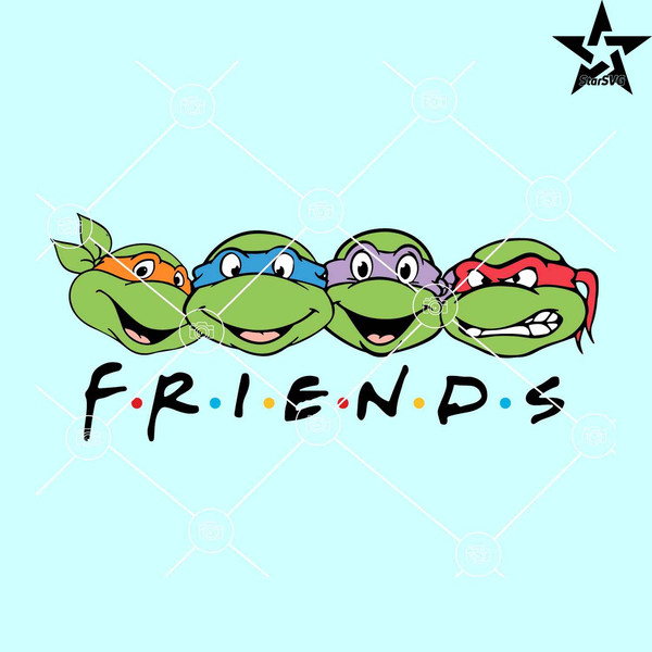 Ninja turtle friends SVG, Teenage Mutant Ninja Turtle SVG.jpg