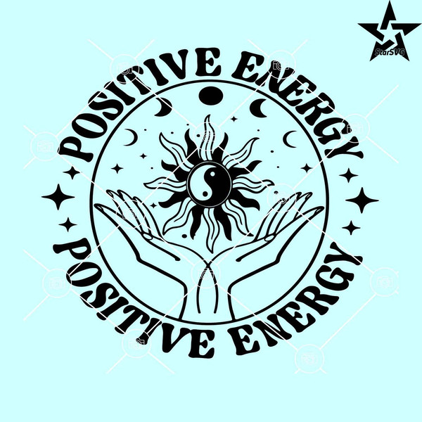 Positive Energy wildflower SVG, inspirational svg, the wildflowers svg.jpg