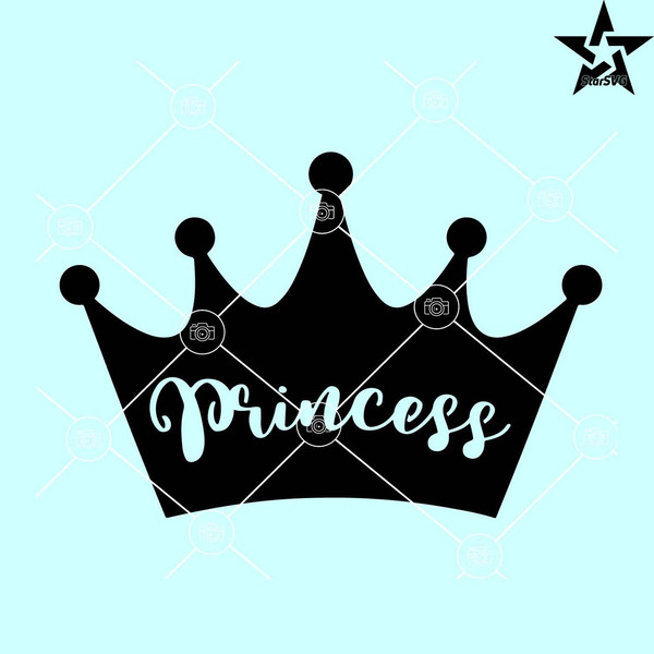 Princess Crown Cake Topper svg, Princess Crown PNG, Birthday - Inspire ...