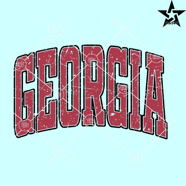 Retro Georgia Varsity font SVG, Georgia SVG, University of Georgia SVG.jpg